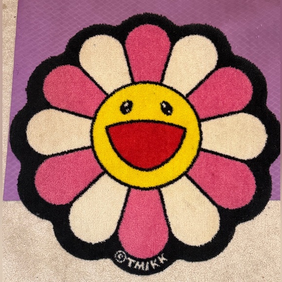 Authentic Takashi Murakami Flower Floor Mat